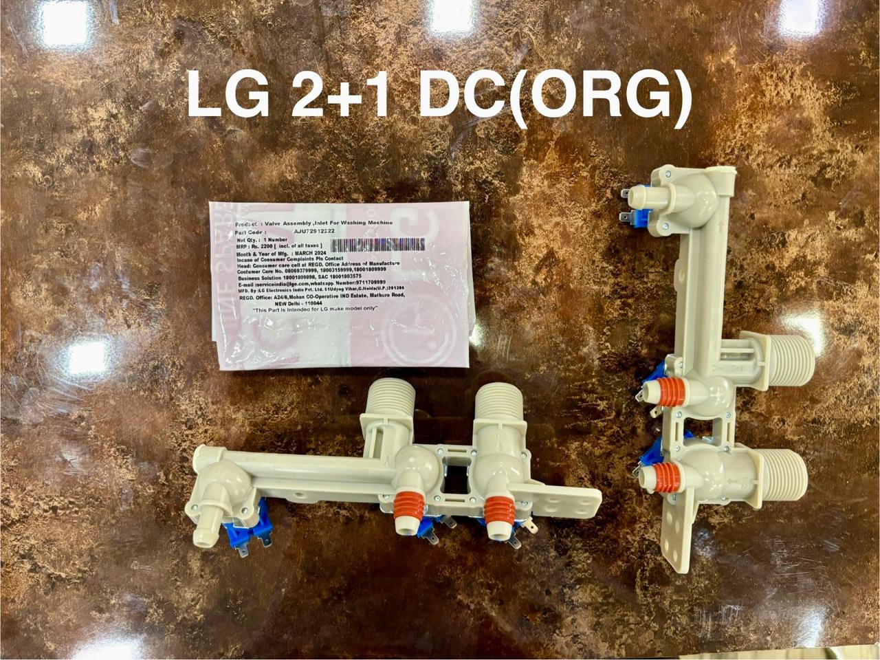 LG top load and front load inverter washing machine 2 Plus 1 DC original inlet Wal